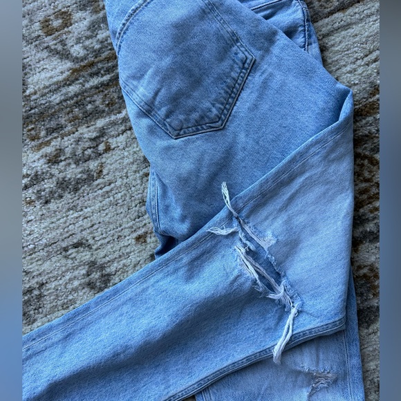 Agolde Riley High Rise Straight Crop Jeans - Picture 7 of 9